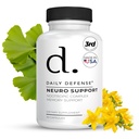 Nootropics Brain Support Supplement - 30 Kapsle - Focus & Memory Supplement for Brain with Bacopa Monnieri, Huperzia Serrata, St. John 's Wort & Ginkgo Biloba - Neuro Support