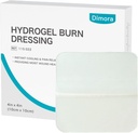 Dimora Hydrogel Burn Dressing 4 "x 4" - popáleniny a zranění Dressing okamžité chlazení Relief pro drobné Burns & Wounds, Soothing Moist Burn Pads pro 1st- 2nd Study Burns, Cuts, Abrasions (10 Počet)