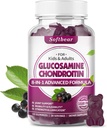 softbear Glucosamine Chondroitin Gummies, Sugar Free Glucosamine Chondroitin MSM Dodatek s Elderberry Kurkuma podporuje společné zdraví a antioxidant, Elderberry Ochucené 60 Počet
