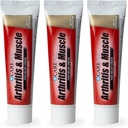 CareAll Capsaicin Artritida, Svalová, a Joint Cream 1.5 oz. (3 Pack), Relief of Minor Aches and Pains from Baccache, Sprains, Strains, Artritis. Bez vůně