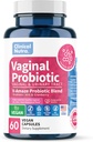 Klinická Nutra Vaginální Probiotika pro ženy pH Balance, Vaginální zápach Control s Prebiotika & Lactobacillus Blend - Womens Zdravotní dodatek Zdravé Vaginální Flora Podpora 60 Kapsle