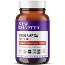 Nová kapitola Wholemega Rybí olej dodatek - 2000mg na servírování, Klinicky osvědčený Aljašský losos olej s Omega33 + vitamin D3 + Astaxanthin, 60 Softgels