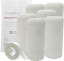 Kerlix Gauze Bandage Rolls - 4 1 / 2 in x 4.1 Yds, 6 Ply - 6 Single Sterile Pocuhes- Extra Absorbency - Latex Free, Hospital Grade Cotton Fluff Bandage Wrap Krinkle Style - pro Wound Care & First Aid