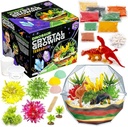 Original Stationery Dinosaur Crystal Growing Kit - Multicolor, 17-Kousek, Ages 7 & Up - DIY Science Terrarium Kit with Moss & Dino Figures - Grow Your Own Crystals - Boys Birthday Gifts