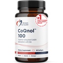 Designs for Health CoQnol 100mg - CoQ10 Ubiquinol with Superior Biologická dostupnost + Exkluzivní absorpční technologie - Double CoenzymeQ10 Boost with GG - Heart, Zdravé stárnutí + Cell Support (60 Softgels)