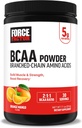 Force faktor BCAA aminokyseliny dodatek 2: 1: 1, Delicious a osvěžující BCAA prášek na podporu svalové obnovy a výkonu, Žádné umělé barvy nebo Flavors, Orange Mango, 30 Služební