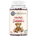 Zahrada života Organika Děti Gummy Vitamíny - Ovoce - Certified Organic, Non-GMO & Vegan Kompletní Dětské Multi - B12, C & D3 - Gluten, Soy & Dairy Free, 120 Real Fruit Chew Gummies