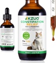 Kočka Zácpa Relief - Přírodní laxativní kapky s dýňová vlákna & Probiotika, Vet- Vyhovuje pro rychlou podporu Bowel, Hairball Relief, snadné tekuté dávkování, kuřecí aroma