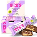 Nickův protein Bary čokoláda 124; Vysoký protein 124; Lowkaloria 124; Low Carb Keto Friendly Snacks No Add Sugar (Multipack 12 bars x 50g) (12 Počet (balení po 1), mandlová čokoláda)