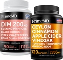 Ceylon Skořice (1pk) a Menopauza Podpora (1pk) Doplněk Bundle - Potentní vitamíny pro srdce, metabolismus, hormon, a imunitní podpora - Non- GMO, Vegan, gluten- zdarma