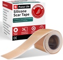 Chraňte život Silikonové jizvy Prostěradla 1.6 "x 118" Roll-3M - Zdravotnické Stupeň Jizva Páska pro Keloid Bump Odstranění - Volitelné Silikonové pásky Jizvy Odstranění, Záplaty pro chirurgické Jizvy, C Section