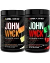 Jacked Factory X John Wick - Wick Mode Pre Workout Powder - Intense Energy, Battle-Ready Focus, Unstoptable Reason, and Sheer Will - Last Tropical Sunrise & Osaka Cherry Blossom (80 Služeb)