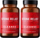Očista STONE RELIEF - Premium Chanca Piedra Stone Breaker Complex - Nejlepší přírodní disolver pro muže / ženy - Přírodní ledvina Cleanse & Detox Dodatek - [2 Pack] - 120 Kapsle - 1,200mg