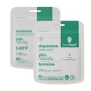 Serotonin a Dopamin doplňky 124; Mood Support Supplement - 2-Month Supplementary 124; Serotonin dodatek 5-HTP + Dopamin Booster Tyrosin Supple124; Přírodní Mood Boosters