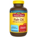 Příroda vyrobený Burp méně rybí olej Omega 3 doplňky, 1200 mg Softgels, Omega 3 Fish Oil pro zdravou podporu srdce, 200 Softgels, 100 Den Dodávka