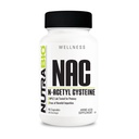 NutraBio N-Acetyl Cysteine Supplement (NAC) - 90 Kapsle, 600mg Jeden - Výkonný antioxidant - Imunitní podpora - Zvýšení Glutathione