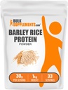 BulkSupplements.com Barley Rice Protein Powder - Vegan Protein Powder, Sports Nutrition - Neochucené & mléčné výrobky zdarma, 30g na servírování, 1kg (2,2 kg) (balení po 1)