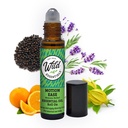 Wild Essentials Motion Ease Essential Oil Roll On, 10ml Motion Nemoci, Nausea, Upset Stomach, Vertigo, Dizzy, Seasick, Carsick, Made with Organic Jojoba Oil, Ready to Use, Moisturizer, Vše přírodní