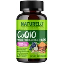 NATURELO Celý doplněk stravy CoQ10, 60 Veg Kapsle, Heart Health Blend, Výkonný antioxidant, CoQ10 100mg pro výrobu energie