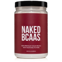 NAKED BCAA Aminokyseliny prášek, Pouze 1 ingredience, Čistá 2: 1: 1 Vzorec, Vegan Neochucené rozvětvené řetězce Aminokyseliny, Instantized všechny přírodní BCAA dodatek - 500 Grams, 100 Servings