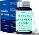 2 oz Hyaluronic Acid Powder, 56.7 Grams, Vysoká molekulární hmotnost, 100% čisté, Premium Hyaluronic Acid Powder for Skin Care, Vegan, Voda rozpustný