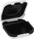Případ podpory sluchu Hard Small Splashproof 2.16 "* 2.04" * 0.39 "Požehnaný interiér pro 2 Sluchové pomůcky, ITE, RIC, CIC