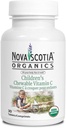 Nova Scotia Organics Children 's Chewable Vitamin C (30 žvýkací tablety); Certified Organic; Vegan, Organic Acerola Berries