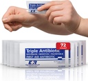 Triple Antibiotic Ointment .9gr Packets - První pomoc krém pro kusy, škrábance, Burns - Neomycin, Bacitracin, Polymyxin B - 72 Počet