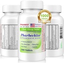 Ulai 4 Hodinové alergie Relief 1000 Ct [Made in USA] Dutch 124; Itchy, Waterry Eyes, Runny Nose, Nézt, Sinus Relief Uleif 124; Chlorfeniramine Maleate 4 mg Uleate 124; Antihistamin Alergy Medicine Pharbechor (1 lahvička)