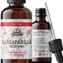 Sarsaparilla tinktura, Organic Sarsaparilla Extract (Smilax Medica) Sušený kořen, Non- GMO in Cold- Pressed Organic Zeleninové Glycerin 2 oz, 670 mg