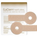 EpiDerm Areopexy Silicone Scar Prostěradla - Volně použitelné, Wassable & Přizpůsobitelné Redukce prsou & Po operaci prsu Essentials - Lollipop Shape Professional Clare Scar Patches - Přírodní, 1 Pár
