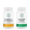Adaptogen Complex & Vitamin D3 + K2 Chewables Bundle