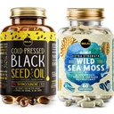 Maju Superfoods 4- in-1 Mossové kapsle a černé olejové kapsle Bundle