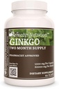 Remedy je výživa Ginkgo Biloba 124; 1000 mg, 60 Vegan Kapsle Bylinný doplněk stravy 124; Dva měsíce dodávky