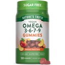 Nature 's Truth Vegan Omega 3679 Gumy 124; 50 hrabě 124; Peach Flavor 124; Non- GMO & gluten zdarma dodatek