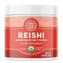 Viméries Reishi Powder - Superfood Cellular Support * - Výhody imunitní zdraví * - USDA Certified Organic, Vegan, Paleo- Friendly, Gluten- Free - 33 Služeb
