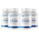 Mladistvý Brain 4 Lahve Bundle - Paměť & Brain Health Support Supplement - Brain Booster Clarity with Bacopa Monnieri, Ginkgo Biloba, B12-120- Day Supply (240 Počet)