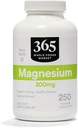 365 podle Whole Foods Market, Magnesium 200mg, Vegan, 250 Tablet