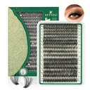 Lash Clusters 280Pcs Eyelash Clusters KEYYYOU 60D Curl 9-18MIX Clusters Lashes Thick Super Soft Wispy DIY Eylash Extension at Home (60D-D, 9-18MIX)