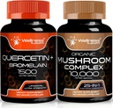 WELLNESS LABSRX Quercetin s Bromelain CLAN124; Houbové kapsle