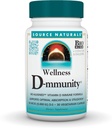 Zdroj Naturals Wellness D- mjednota, Biologicky smíšený vitamin D imunitní vzorec, podporuje optimální absorpci a využití *, 125 mcg (5 000 IU) D- 3- 30 Vegetariánské kapsle