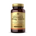 Solgar Vitamin E 670 mg (1000 IU) - 100 Vegan Softgels - Natural Antioxidant - Non- GMO, Gluten Free - 100 Servingů