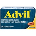 Advil Caplet 50 Ct (2 balení)
