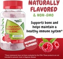 Vápník hořčík & zinek + vitamin D Gummies PHAR124; Kostní zdraví Imunitní zdraví Energie a svalové funkce PHAR124; Denní dietní doplněk vitaminu PHAR124; pro dospělé, dospívající PHAR124; ovocný Raspberry Flavor