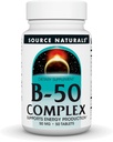 Zdroj Naturals B-50 Complex, Podporuje výrobu energie * - 50 tablet