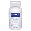 Čisté enkapsulace Chromium (Pikolinát) 500 mcg - pro lipidový a karbohydrát metabolismus * - Minerální dodatek - Superior Absorpční chromitý dodatek - Vegan & gluten zdarma - 60 Kapsle
