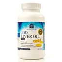 Cod Jaterní olejové kapsle - Premium Certified Pure and Fresh - Triple Strength - Heart Health - 120 Softgels - Přírodní doplněk - 240mg Omega 3 mastné kyseliny - Bez rybí chuti!