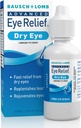 Bausch & Lomb Advanced Eye Relief, Lubrikant Oční kapky pro suché oko, Moisturizing & Soothing, Doplňuje slzy pro rychlé a dlouhotrvající Relief, 1 Fl Oz (balení po 3)