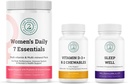 Ženy Daily 7 Essentials, Vitamin D3 + K2 Žvýkačky & Spánek dobře Bundle