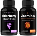 NutraChamps Elderberry a vitamín C Kapsle Bundle